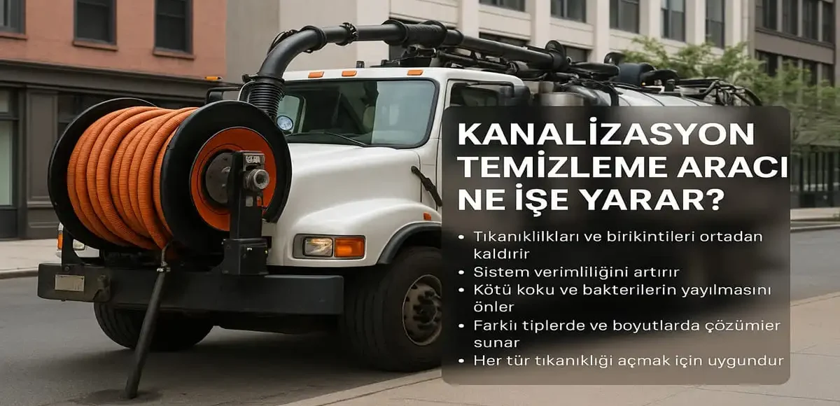Kanalizasyon Temizleme Aracı Ne İşe Yarar?