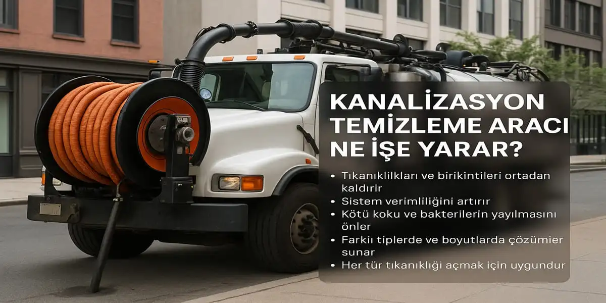 Kanalizasyon Temizleme Aracı Ne İşe Yarar?