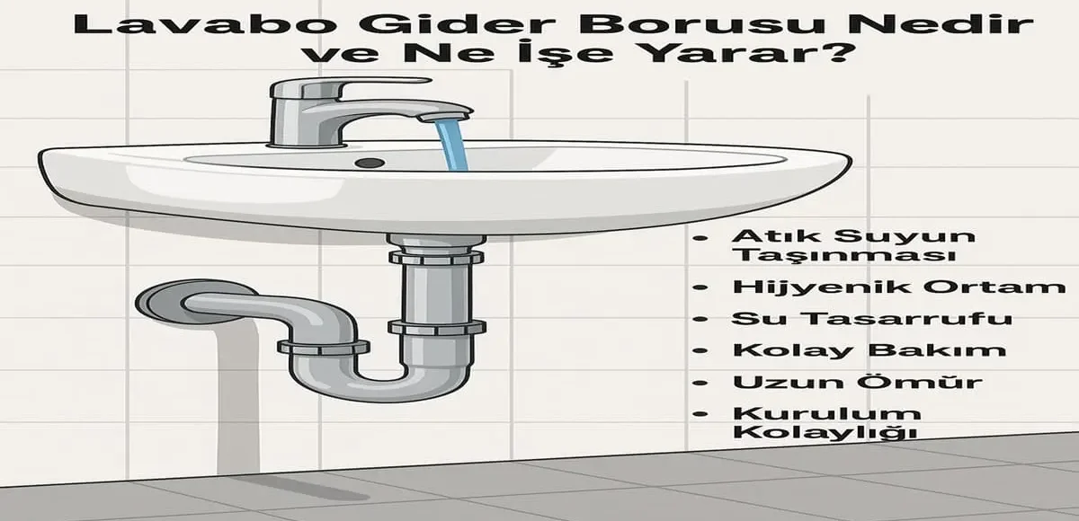 Lavabo Gider Borusu Nedir ve Ne İşe Yarar?
