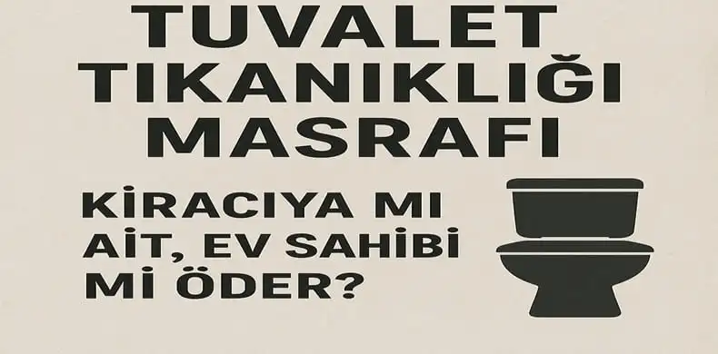 Tuvalet Tıkanıklığı Masrafı Kiracıya mı Ait, Ev Sahibi mi Öder