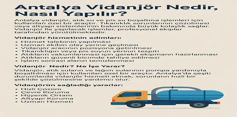 Vidanjör Hizmeti Hangi Adımlarla Uygulanır
